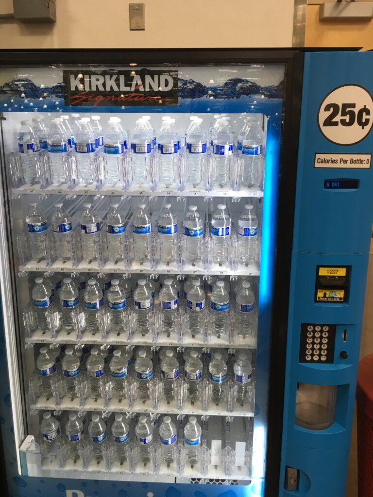 water bottles Vending Machines